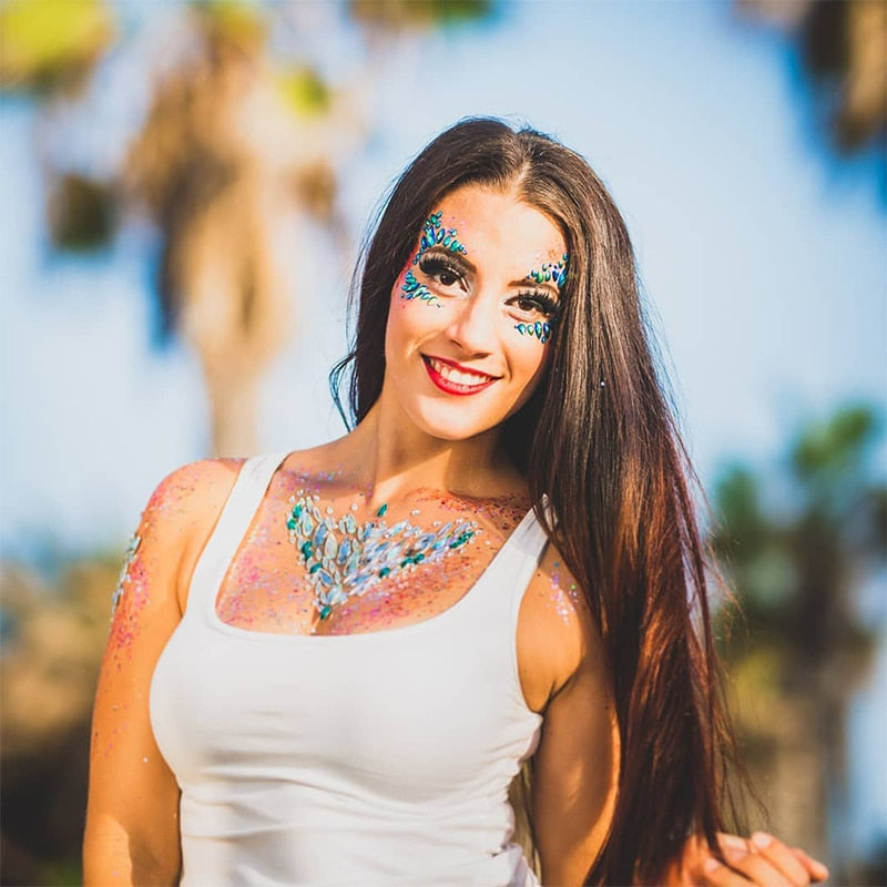 Face Rhinestones Makeup Sticker