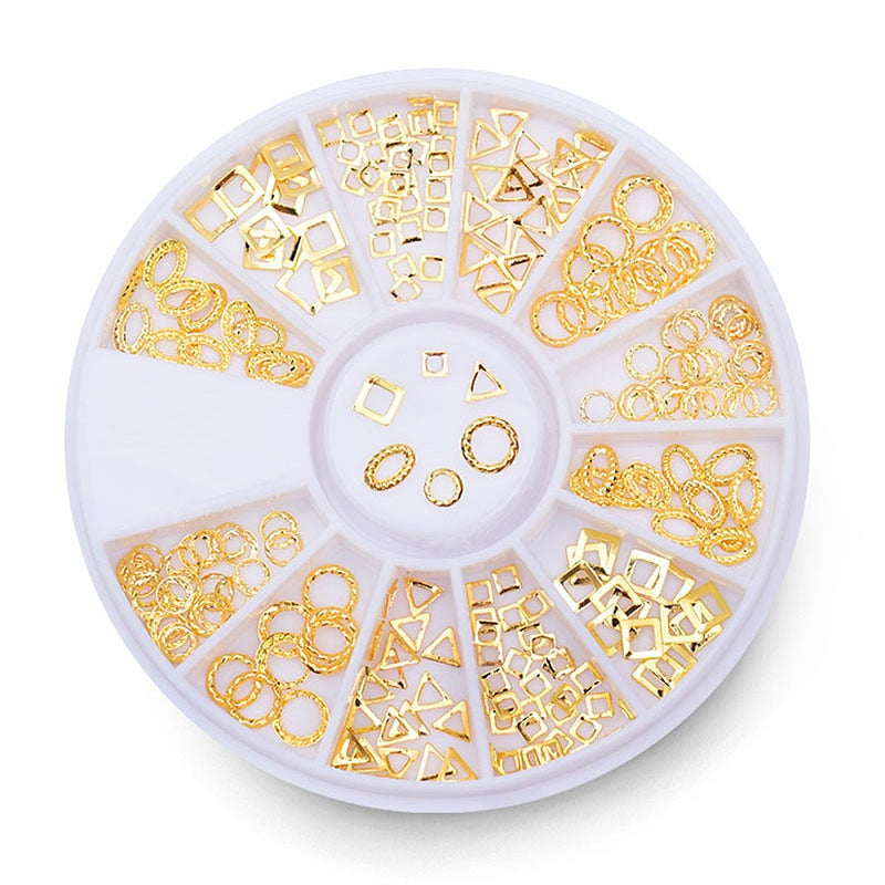 Mixed Nail Rhinestone Nail Art