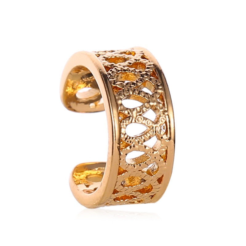 Rhinestone Decor Ear Cuff Earring