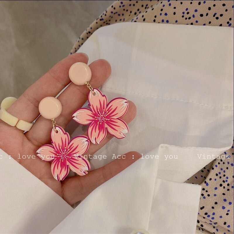 Transparent Acrylic Drop Earrings