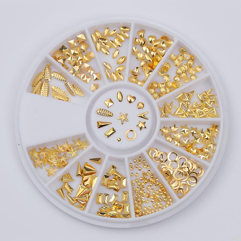 Mixed Nail Rhinestone Nail Art