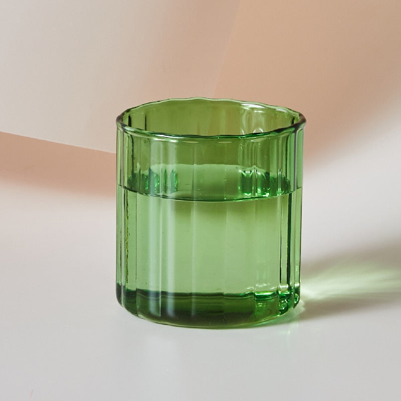 6 Colors Glass Cups Heat Resistant