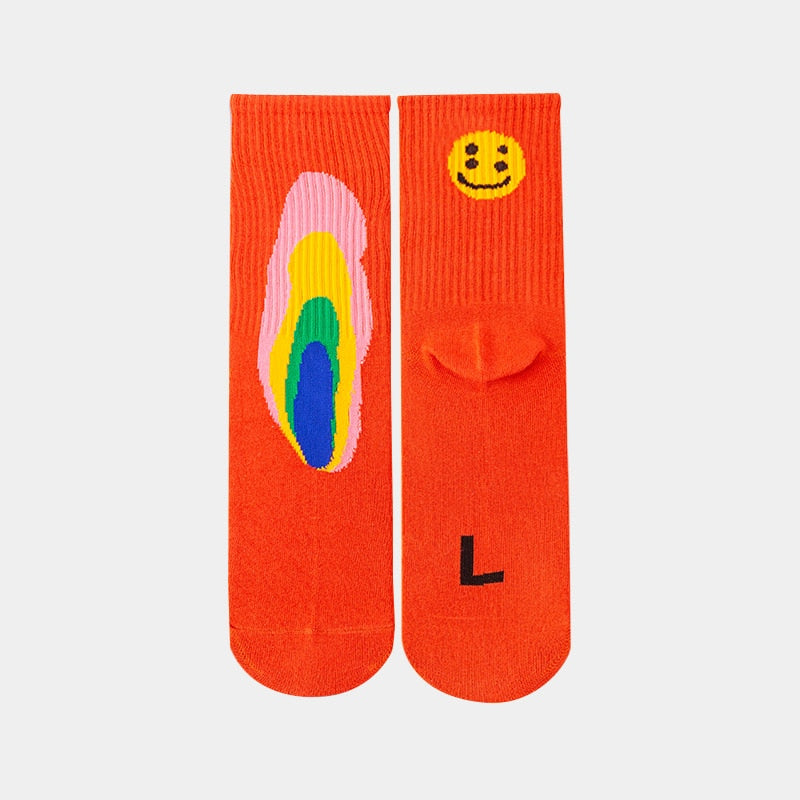 Cotton Smiling Face Socks