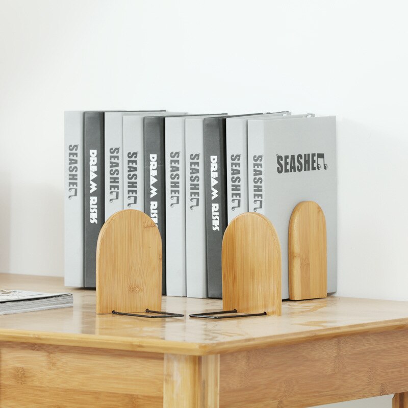 Bamboo Book Ends Holder