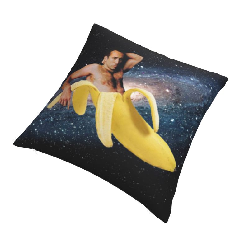 Nicolas Cage In A Banana Cushion Cover