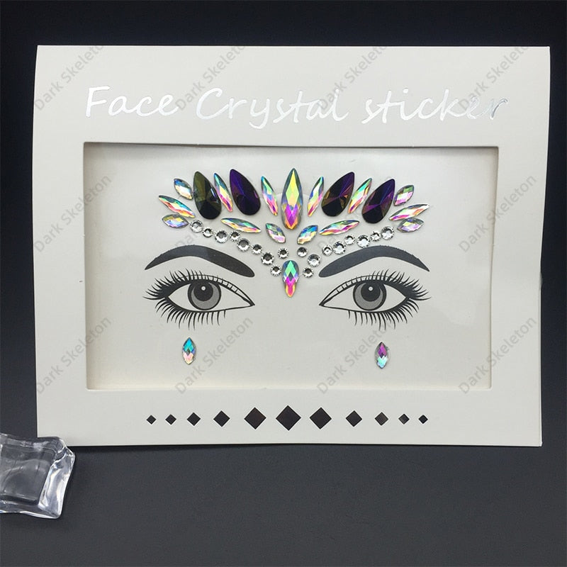 Face Rhinestones Makeup Sticker