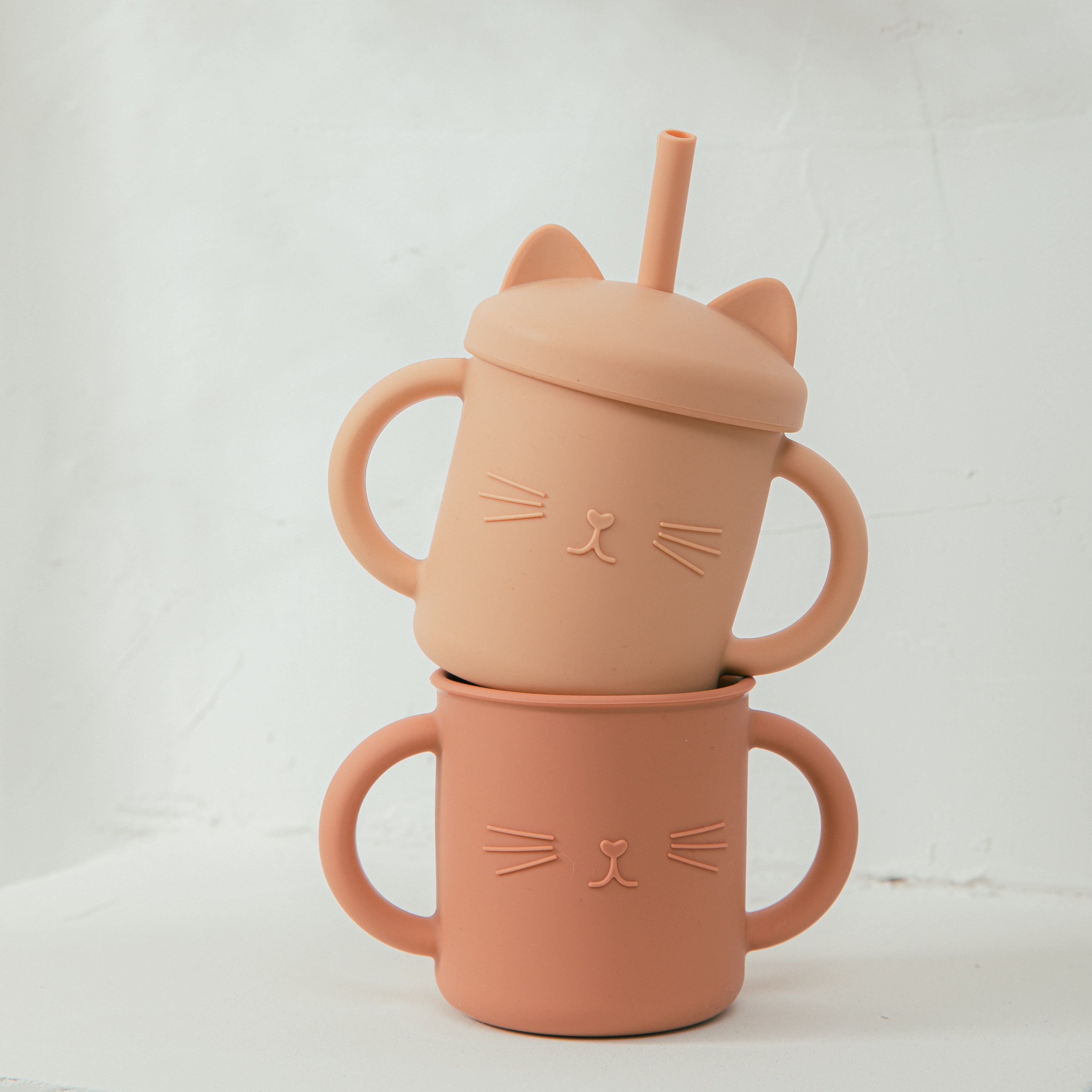 Cute Cat Sippy Cup Silicone