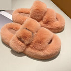 Warm Flat Fur Slipper (5 colors)