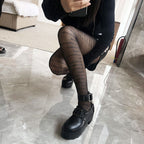 Transparent Tights With Inscriptions