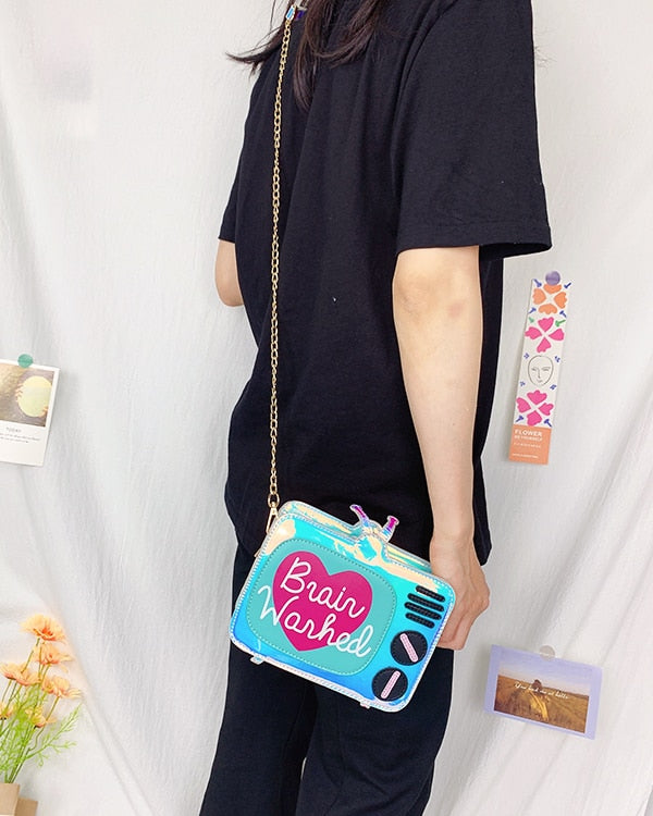 Cartoon TV Crossbody Bag