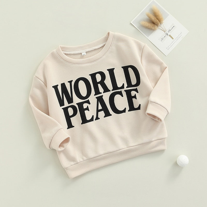 Pattern Printed Long Sleeve Sweatshirt
