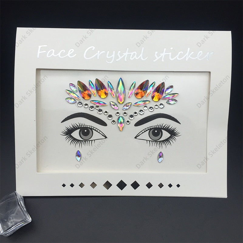 Face Rhinestones Makeup Sticker