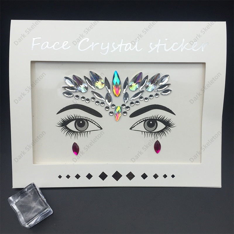 Face Rhinestones Makeup Sticker