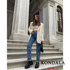 Solid Blazer Oversize