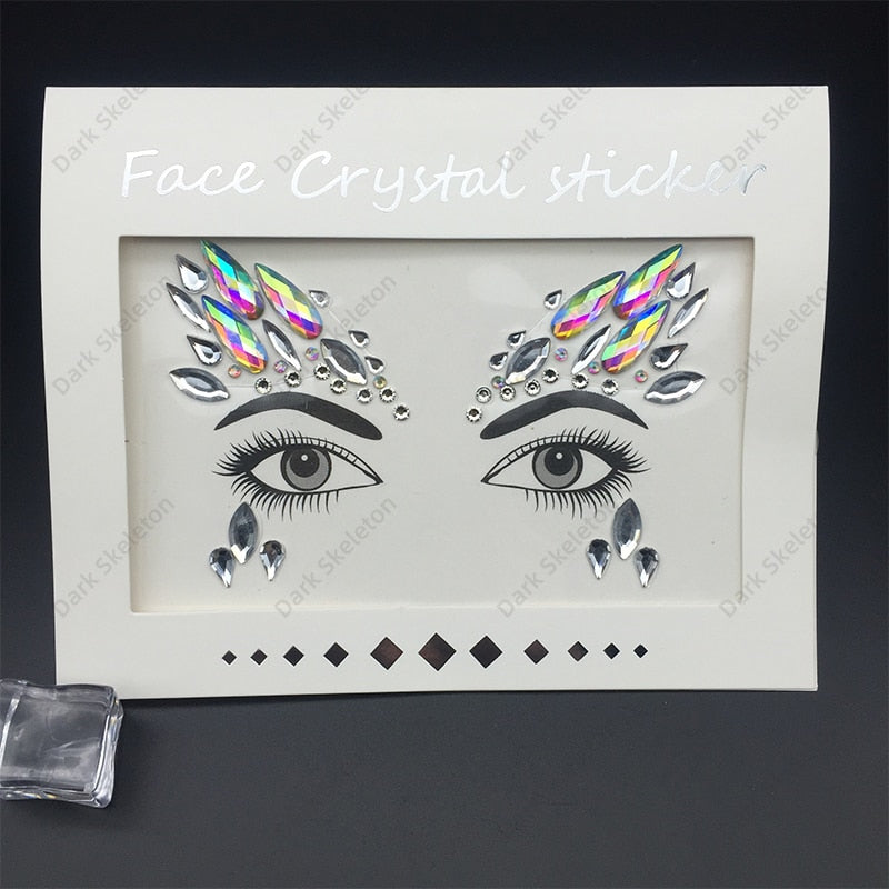 Face Rhinestones Makeup Sticker