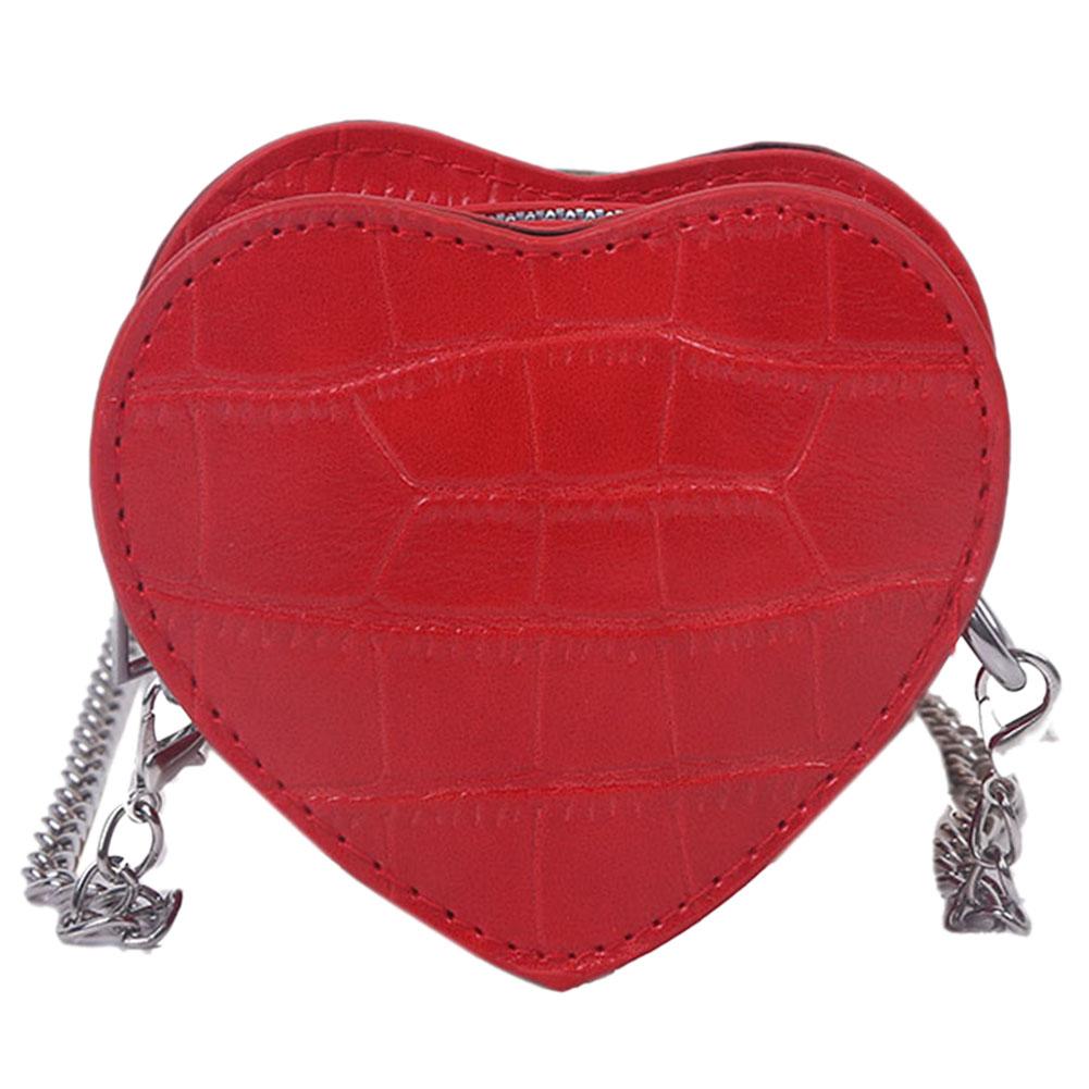 Heart Shape Crossbody Chain Bag