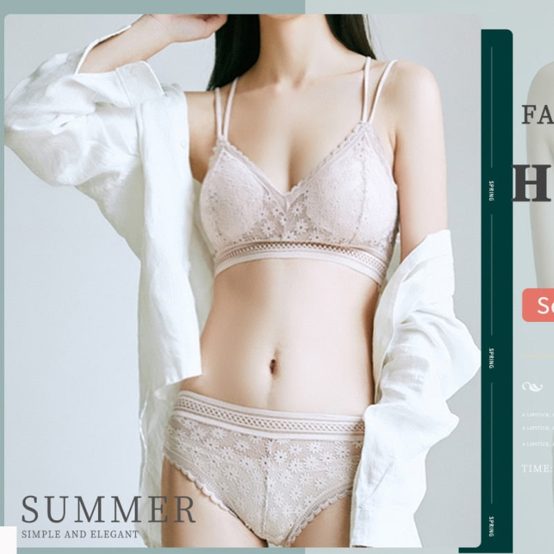 Women Lace Bra Set