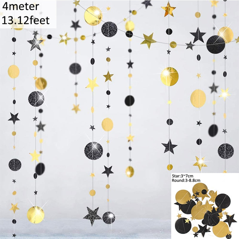4M 13ft Glitter Paper Banner