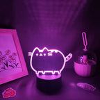 Cute Animal Cat Kitten 3D LED Lamp