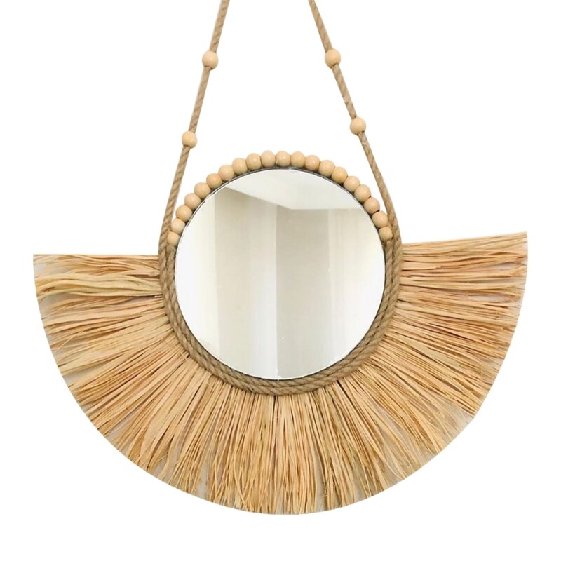 Rattan Hanging Mirror