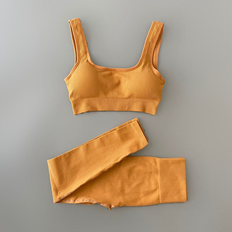 Ribbed Yoga Clothing Sets