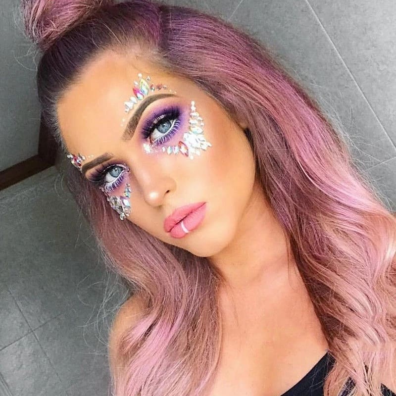 Face Rhinestones Makeup Sticker