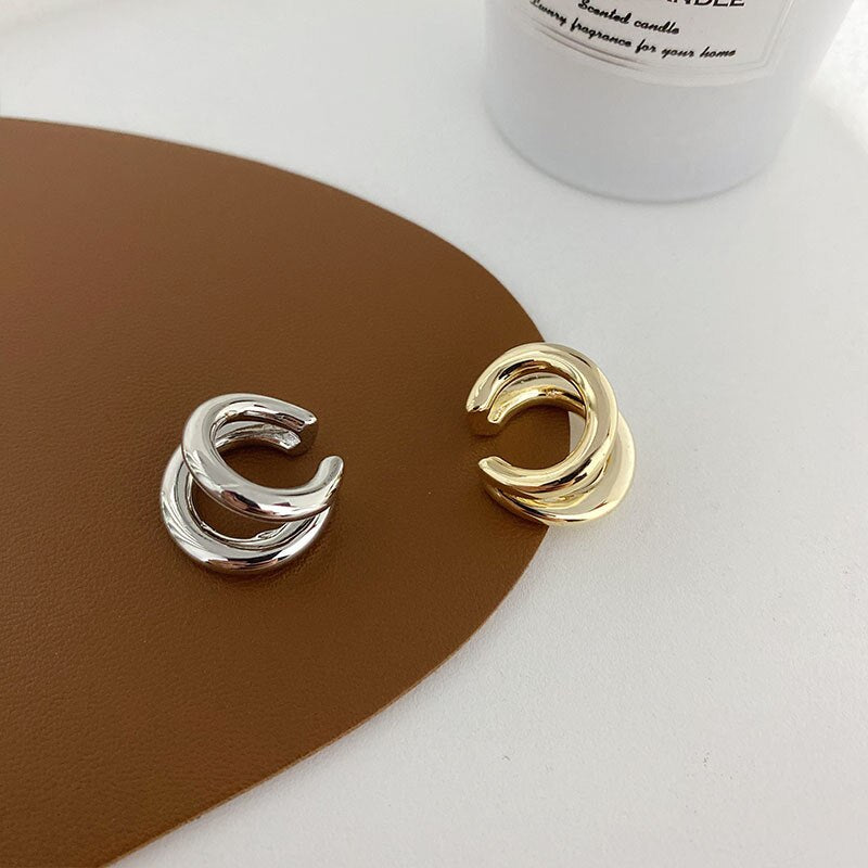 Double Circle Ear Cuff