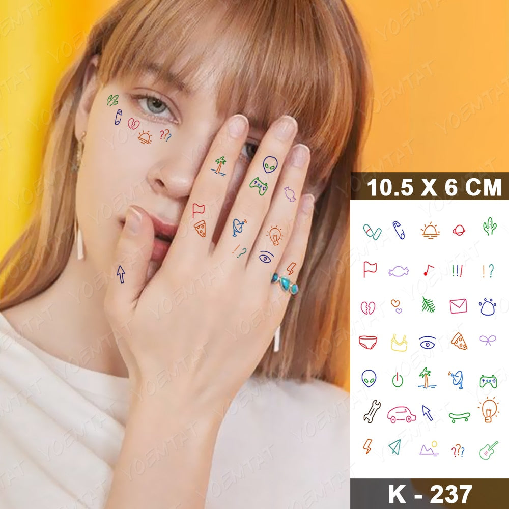 Butterfly Tattoo Waterproof Sticker