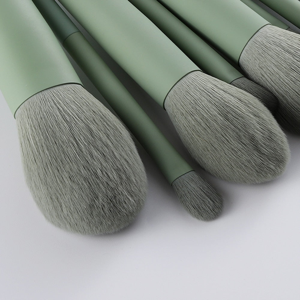 11/8pcs Natural Hair Makeup Brushes