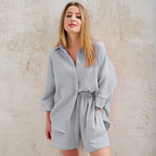 Cotton Pajamas Sets Suit Sleepwear
