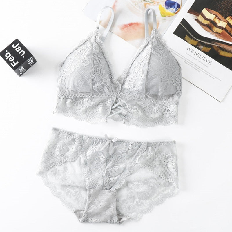 Women Lace Bra Set