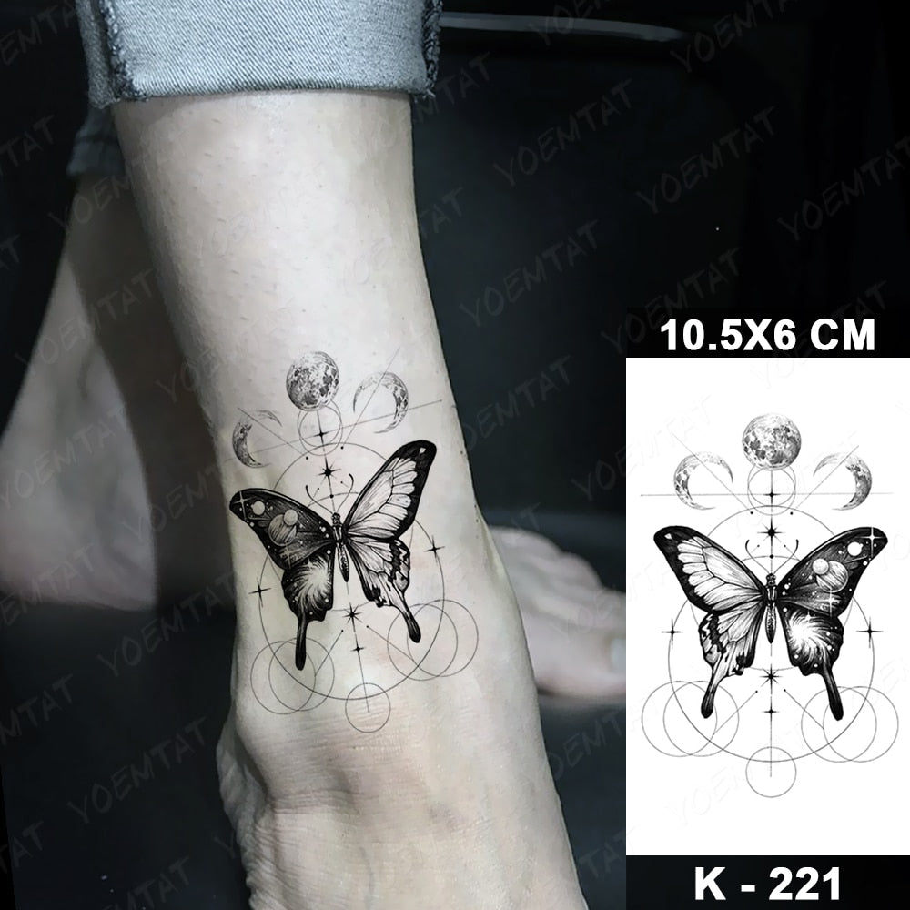 Butterfly Tattoo Waterproof Sticker