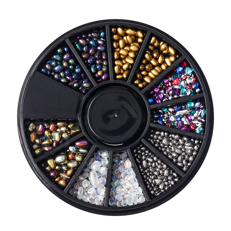 Mixed Nail Rhinestone Nail Art