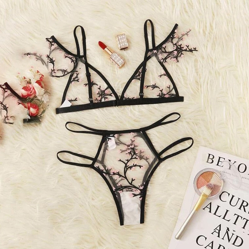 3 Color Sexy Lingerie Set
