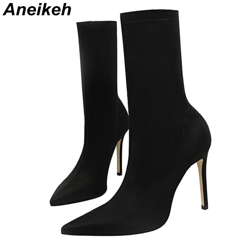 Slim Stretch Ankle Boots