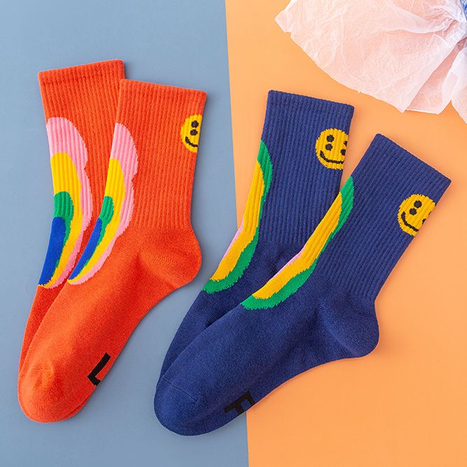 Cotton Smiling Face Socks