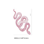 Red Snake Waterproof  Tattoo Stickers