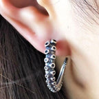 Stainless Steel Octopus Tentacles Earrings