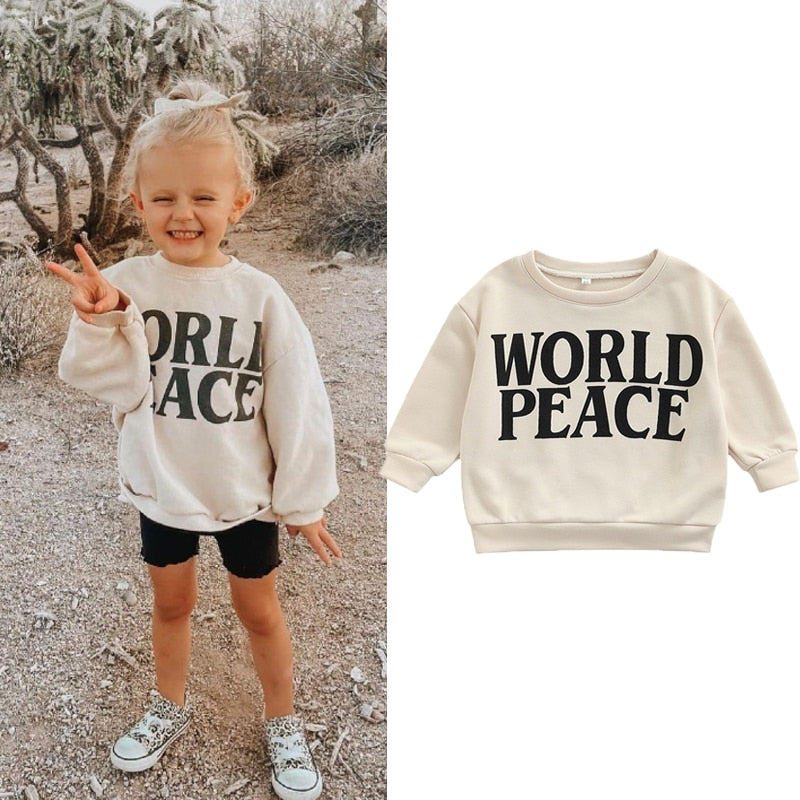 Pattern Printed Long Sleeve Sweatshirt
