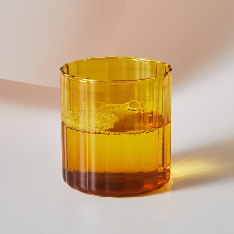 6 Colors Glass Cups Heat Resistant