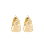 Punk Metallic Hoop Earring