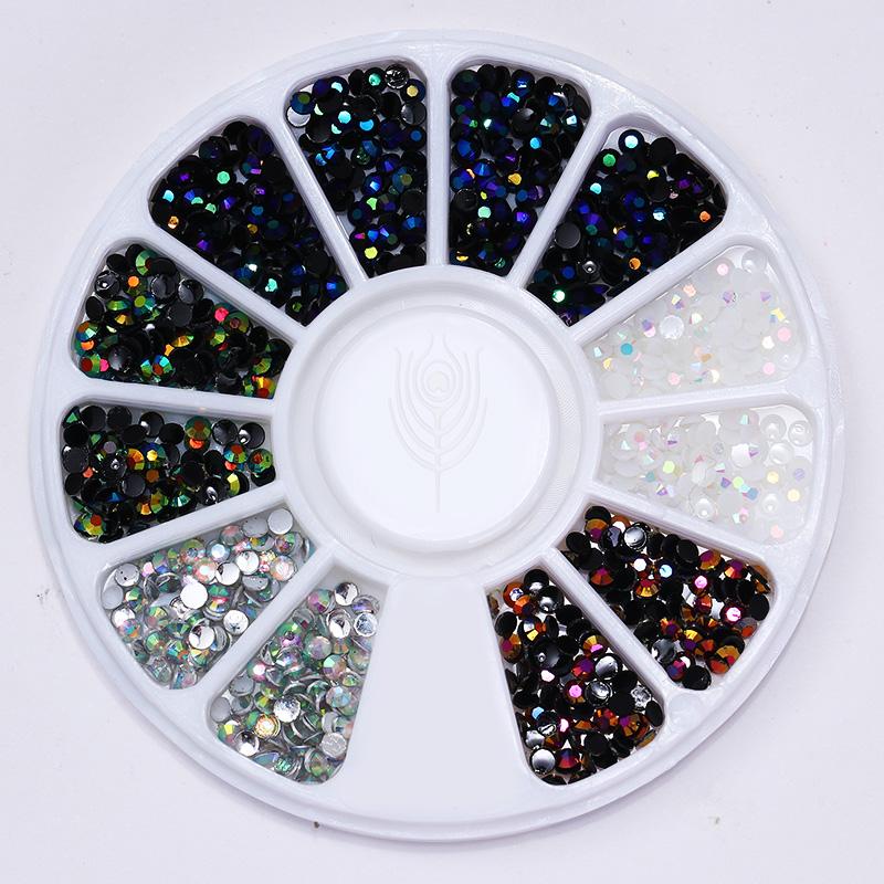 Mixed Nail Rhinestone Nail Art