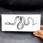 Black Snake Temporary Tattoo Stickers