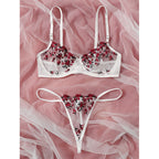 2-Piece Floral Bra Lingerie Set