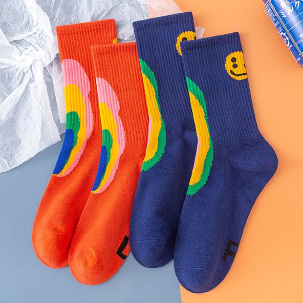 Cotton Smiling Face Socks