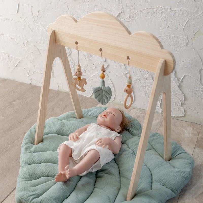 Baby Cotton Leaves Cushion Mat