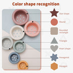 1Set Silicone Stacking Cups Montessori Toy