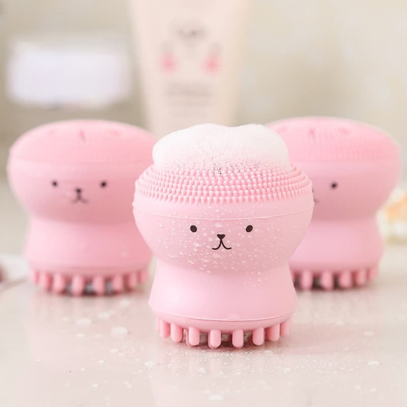Pink Octopus Facial Brush