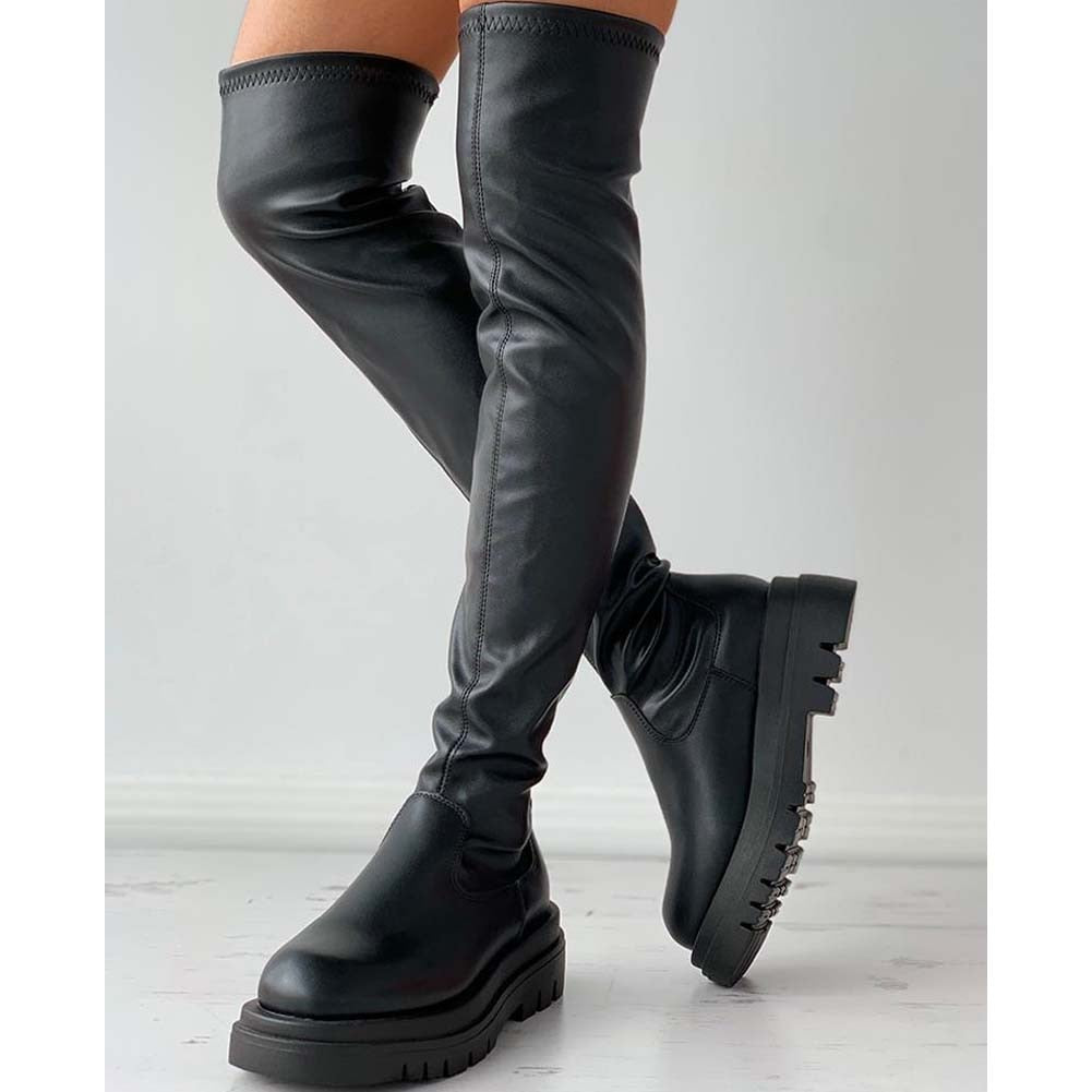 Platform Thigh High Boots