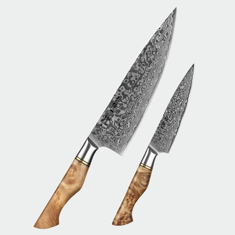 Kitchen Damascus Steel Knife Set